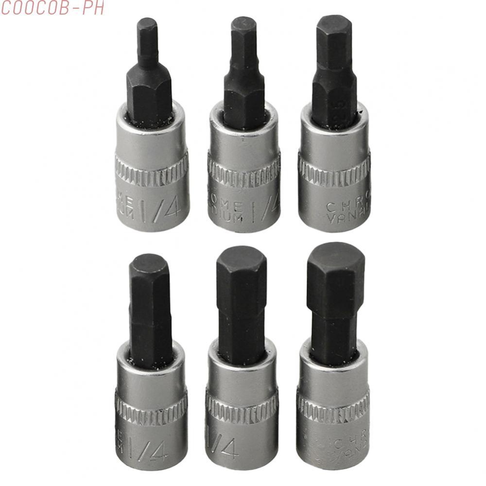 Ổ cắm Hex Bit 38mm 3 chiếc Chrome Vanadi Thép H4 H5 Hoặc H6 H7 cho nhà máy