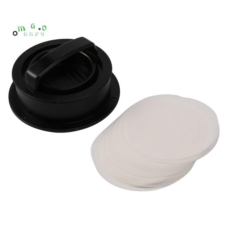 Burger Press Patty Nhồi Bông Burger Maker với 120 Chiếc Giấy Burger Thanh Trượt Chống Dính Thịt Bò B