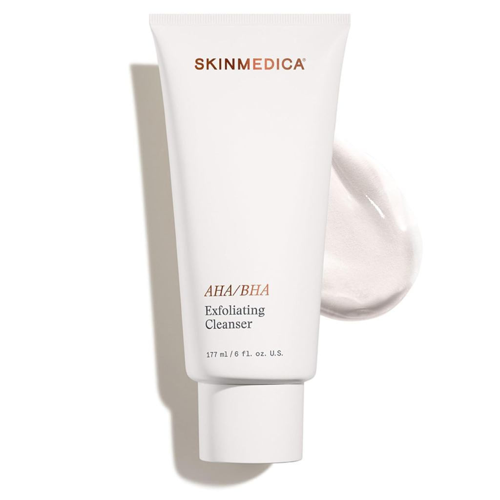 SkinMedica AHA/BHA Exfoliating Face Wash (NEW PACKAGING),Gentle Facial Exfoliating Scrub with Jojoba