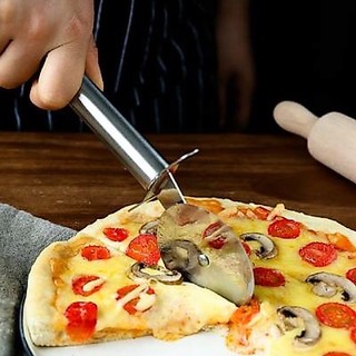 Dụng cụ, dao cắt bánh pizza bằng thép không gỉ