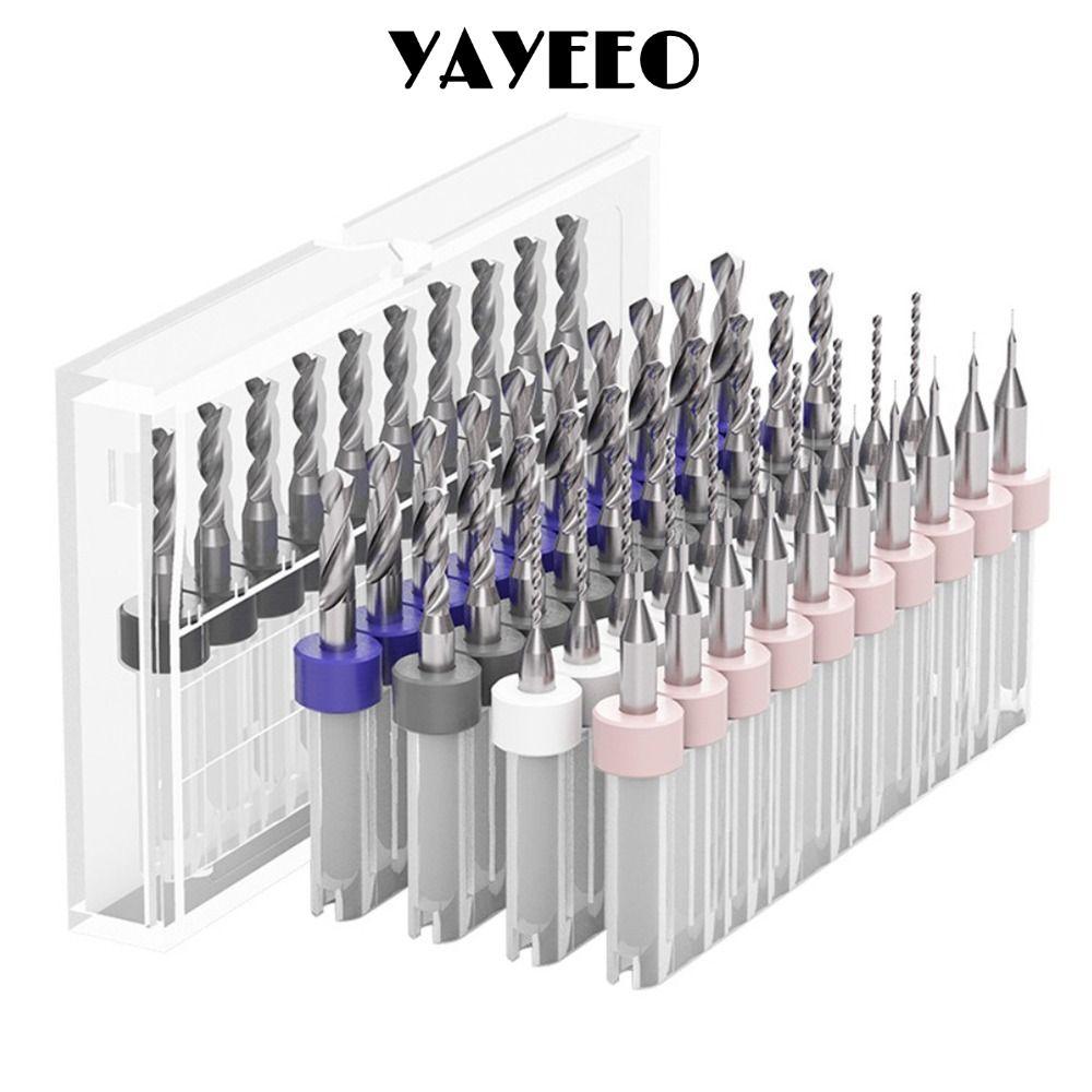 YAYEEO Mũi khoan CNC Mini Thép vonfram Gỗ CNC Mũi khoan khắc cacbua Máy phay CNC