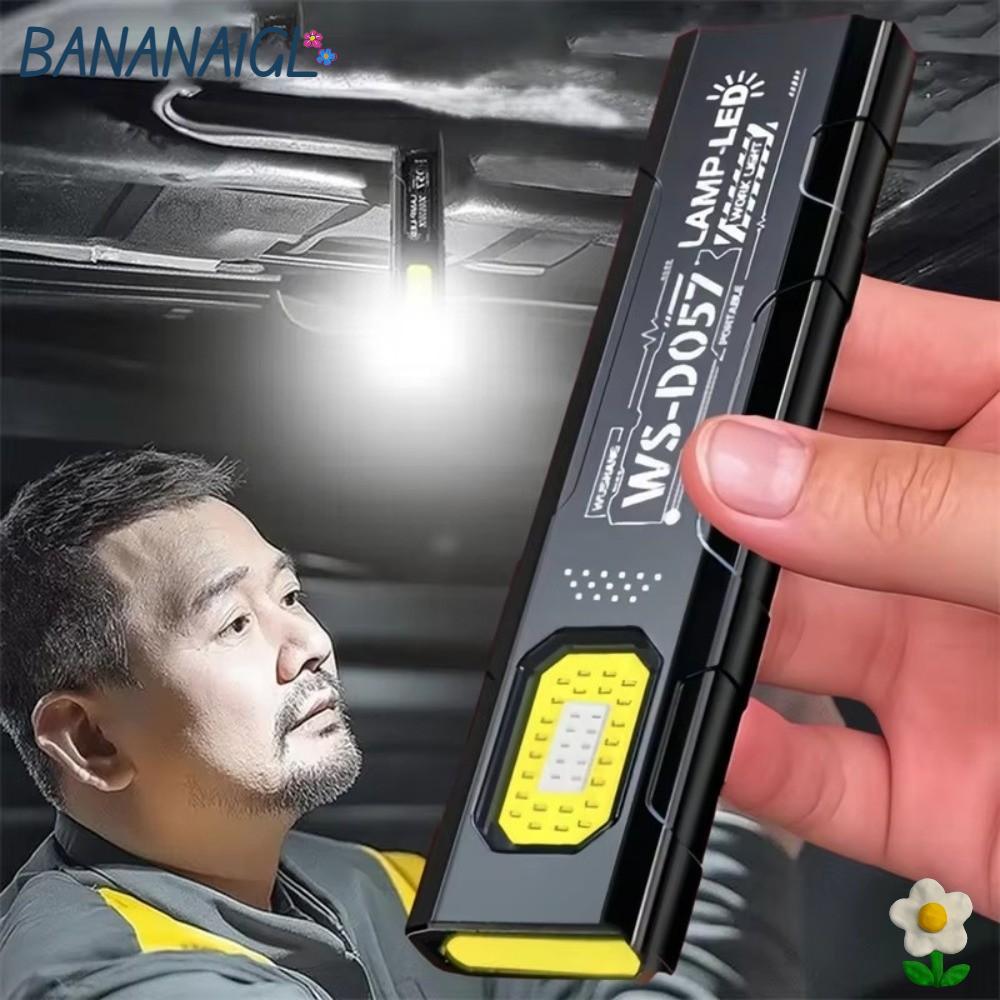 Đèn pin móc khóa LED BANANA1GL, Đèn pin Mini từ tính di động, Đèn pin Mini có thể sạc lại USB Đèn pi