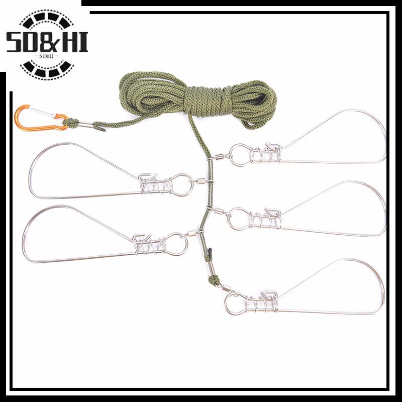 [SD & HI] Fishing Lo Bule Fishing Fishing Chain Stringer With Float Live Fish Lo Belt (vn)