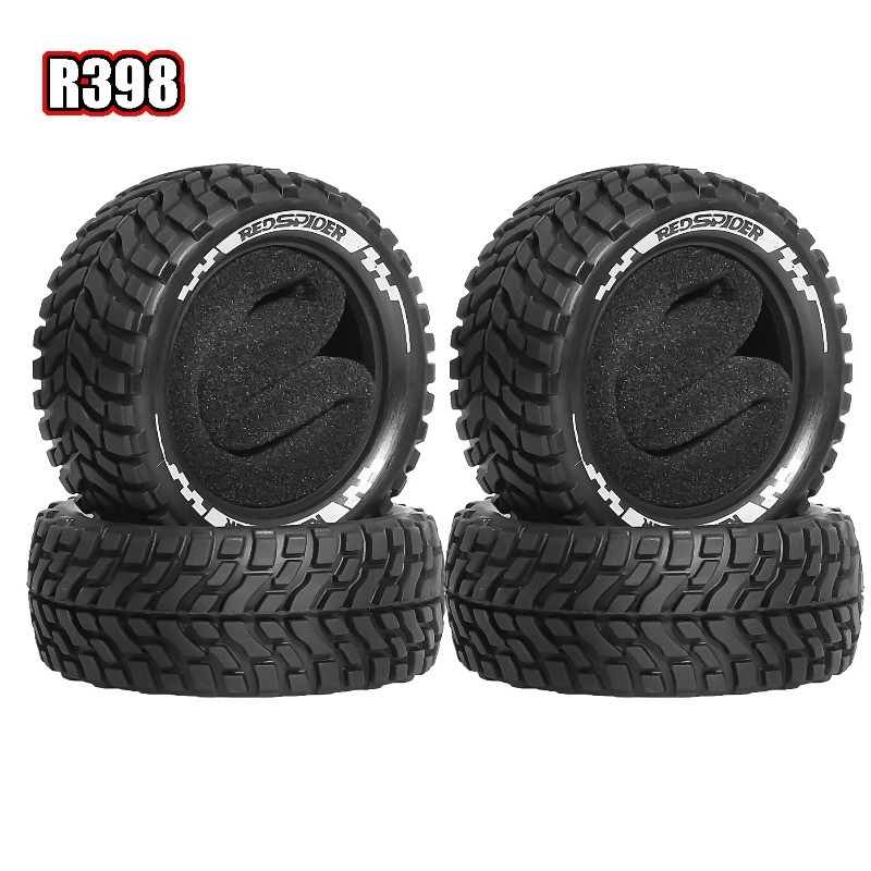 4 75mm RC Rally Xe Hạt Cao Su Lốp Cho 1: 10 RC Trên Đường Xe Tamiya HSP HPI Kyosho