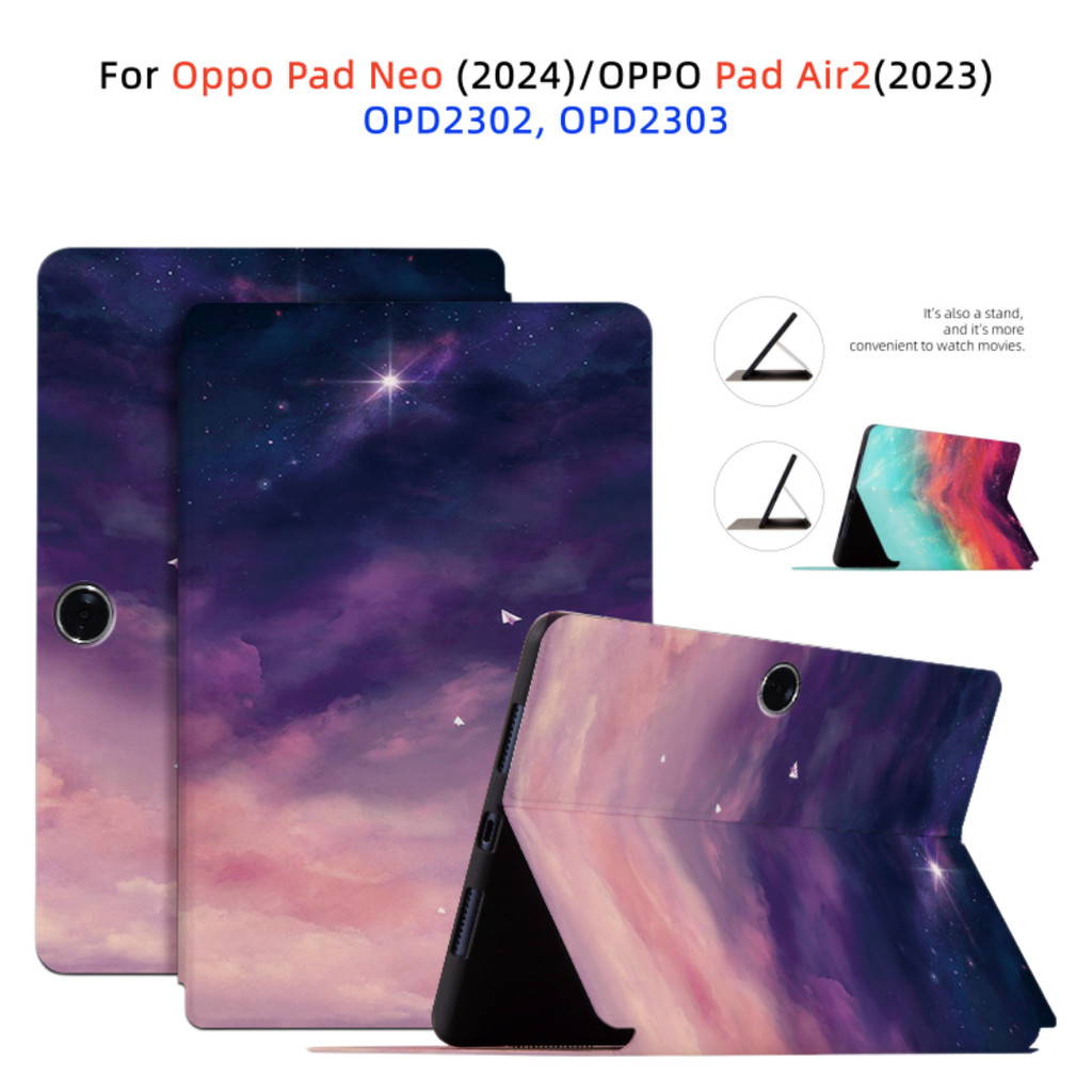 Ốp bảo vệ chân đế lật hoạt hình OPPO Pad Air2 (2024) OPD2302 OPD2303 Pad Neo 11.4 Inch Nhiều mẫu có 