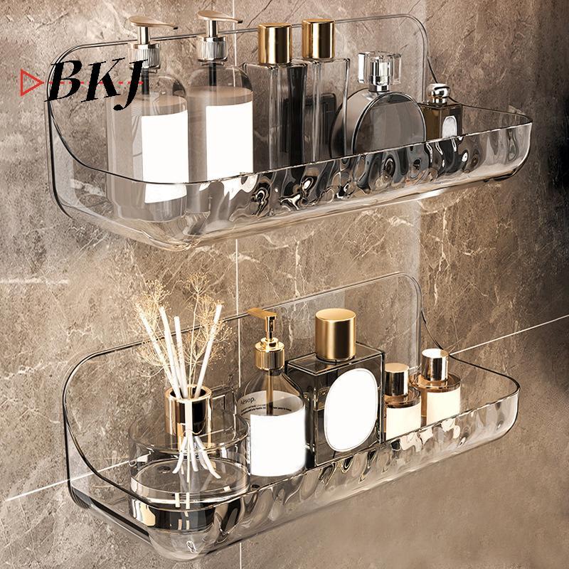 [KJ] Hộp đựng kệ đựng đồ vệ sinh trong suốt treo tường trong suốt [Mới]