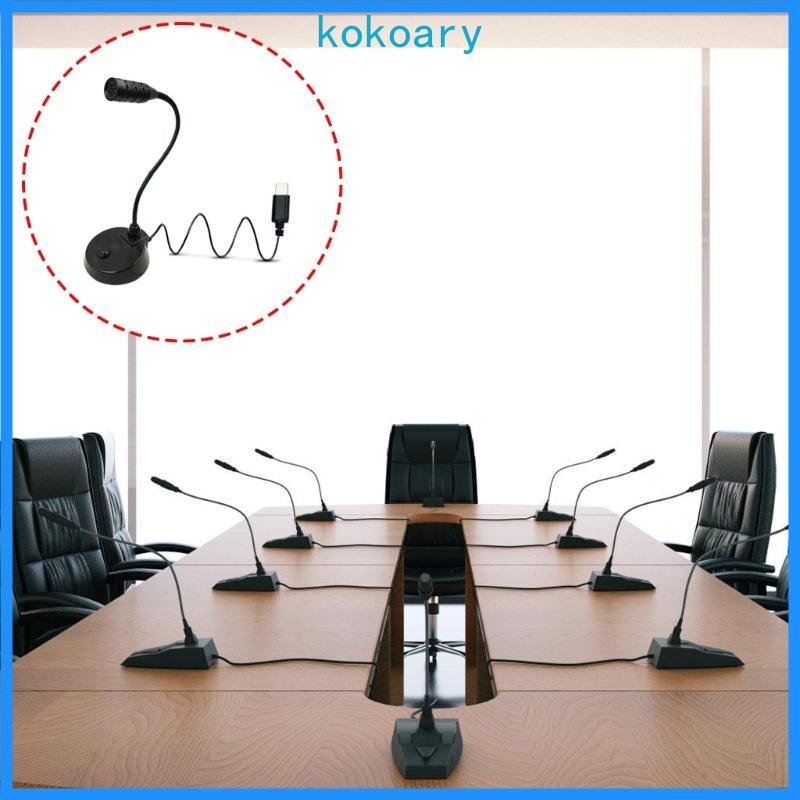Micro hội nghị KOK Plug and Play Âm thanh 48kHz Chụp chuyển mạch tắt tiếng cơ học