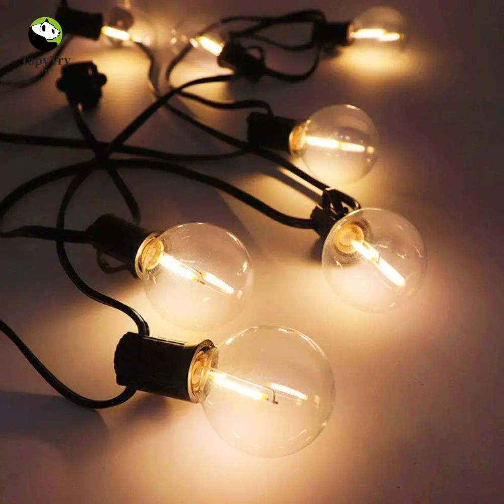 Đèn dây ngoài trời ALISON, đầu ra điện áp rộng EU US Plug G40 LED Globe String Lights, Thiết kế chốn