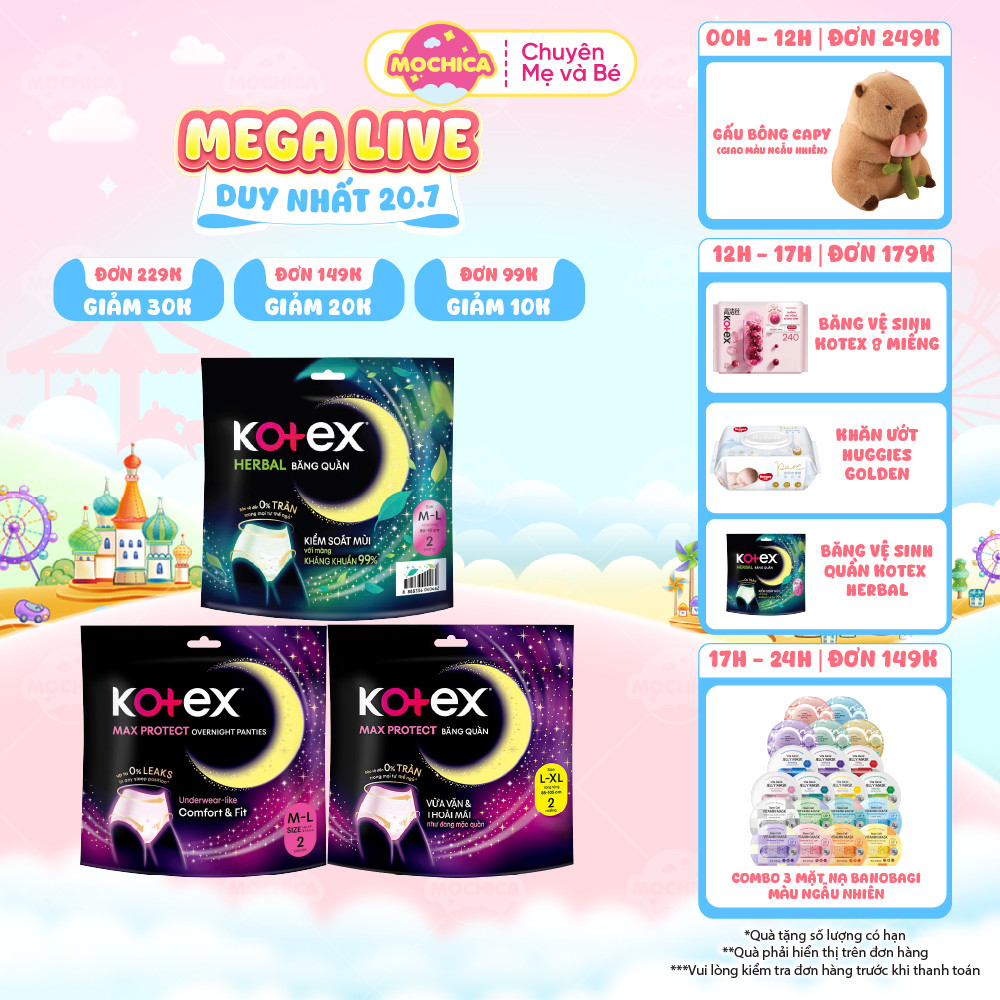 Băng vệ sinh Kotex ban đêm dạng quần - Mochishop _Mochica