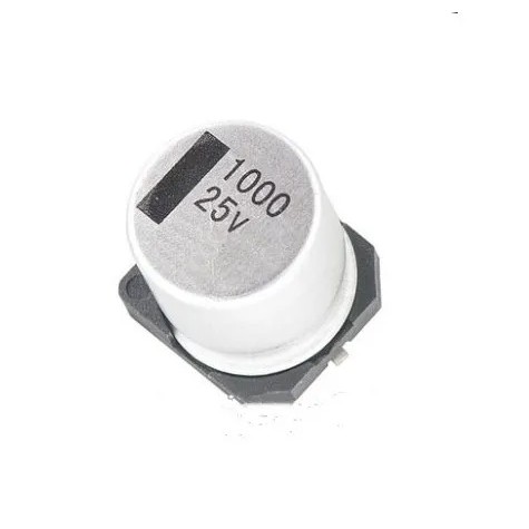 100 CÁI / 50 CÁI Tụ điện điện phân nhôm SMD 25V1000UF 1000UF 25V 12 * 13.5mm mới