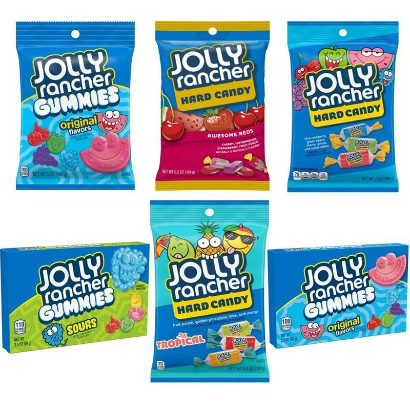 Canada Nhập Khẩu Jolly Rancher Fruity Hard Candy Johnny Series Kẹo Trái Cây Hỗn Hợp 7-21m