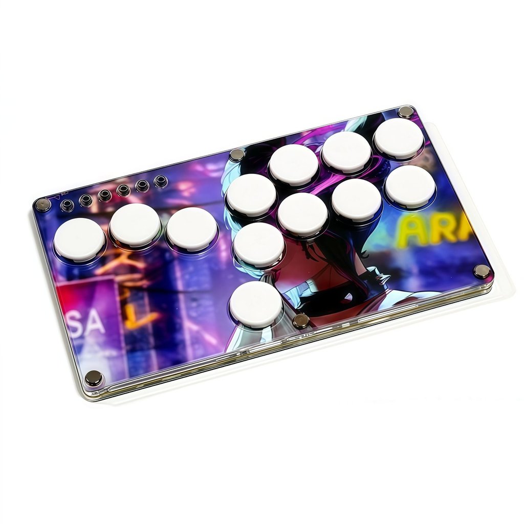 Cần điều khiển arcade Hitbox có dây cho Switch PS4 Street Fighter 6 chơi game đối kháng chuẩn xác nh