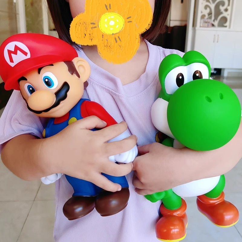 Đồ chơi Super Mario Di chuyển được Mario Tượng Bayosi Mô hình Mario Galaxy Trang trí Búp bê lớn