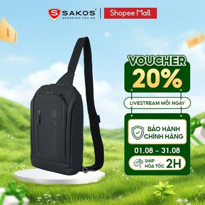Túi Đeo Chéo Túi Bao Tử Nam Nữ Thời Trang Cao Cấp SAKOS SLENDER Nhẹ Gọn Đa Ngăn Tiện Lợi