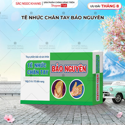 Viên uống tê nhức chân tay Bảo Nguyên Sắc Ngọc Khang Hộp 30 Viên