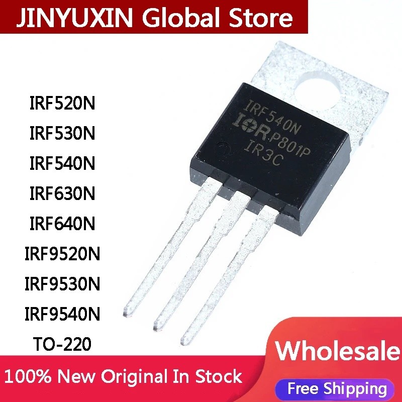 5 Chiếc IRF520N IRF530N IRF540N IRF630N IRF640N IRF9520N IRF9530N IRF9540N PBF TO-220 Bán Buôn Hiệu 