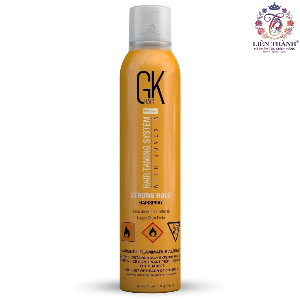 Gôm xịt tạo kiểu cứng tóc GK Hair Strong Hold Aerosol Hairspray 300ml .LT