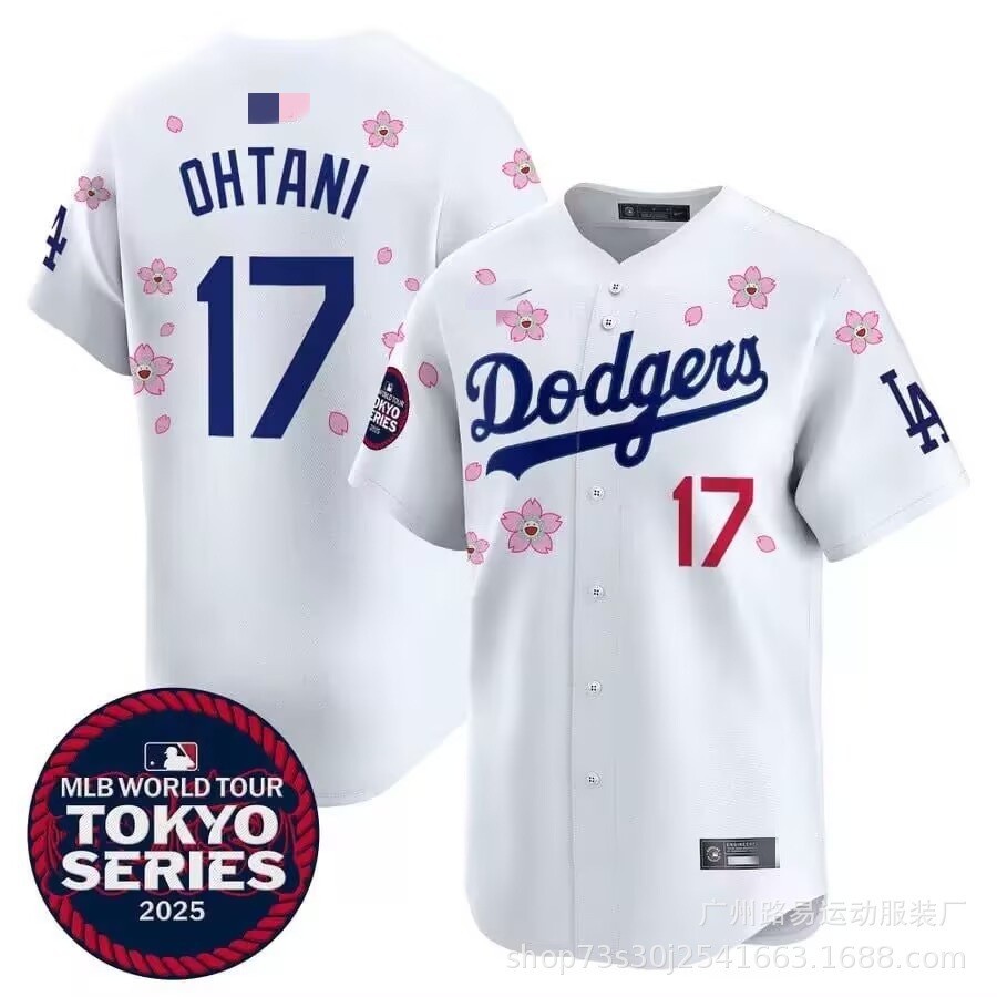 [LA Jersey] Đồng phục bóng chày M · LB Los Angeles Dodgers Dodgers No. 17 Tranh thêu Otani Shohei
