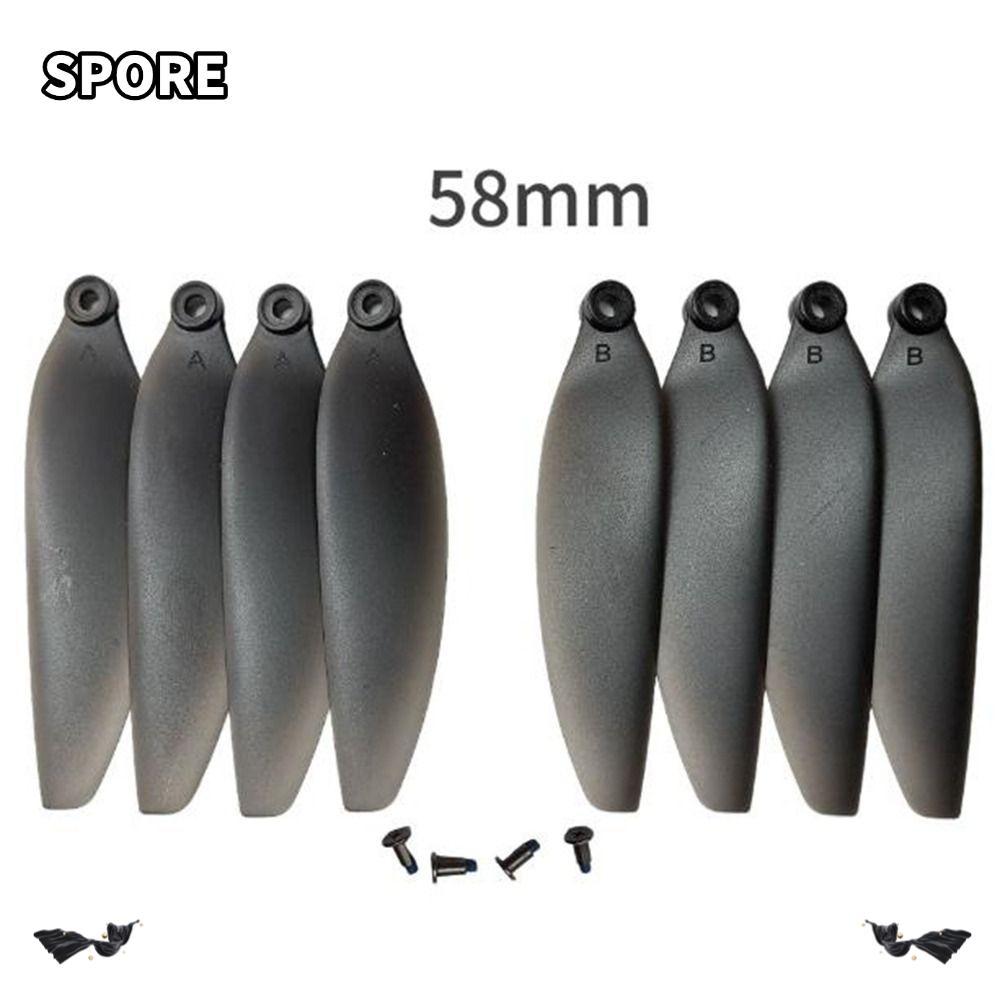 Lưỡi cánh quạt gấp SPORE, Phụ tùng máy bay không người lái điều khiển từ xa bằng nhựa màu đen, Lưỡi 