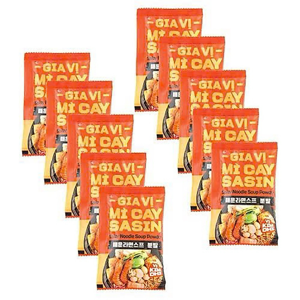 10 gói gia vị mì cay sasin siêu ngon