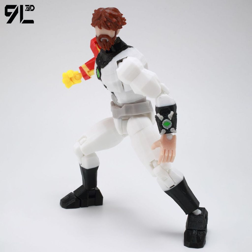 Người Trung Niên Tian Xiaoclass Ben10 Thanh Niên Hacker Hình 9L3D Multi-Joint Anime Anime Anime Seri