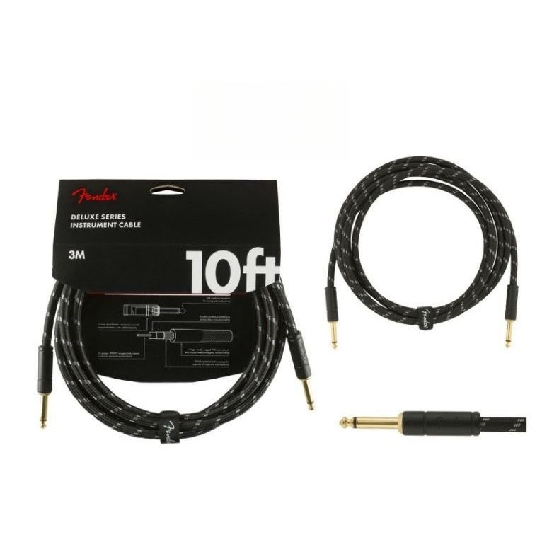 Cáp đàn guitar Fender dòng Deluxe Series, cáp giảm nhiễu cho guitar acoustic, guitar điện, nhạc cụ b