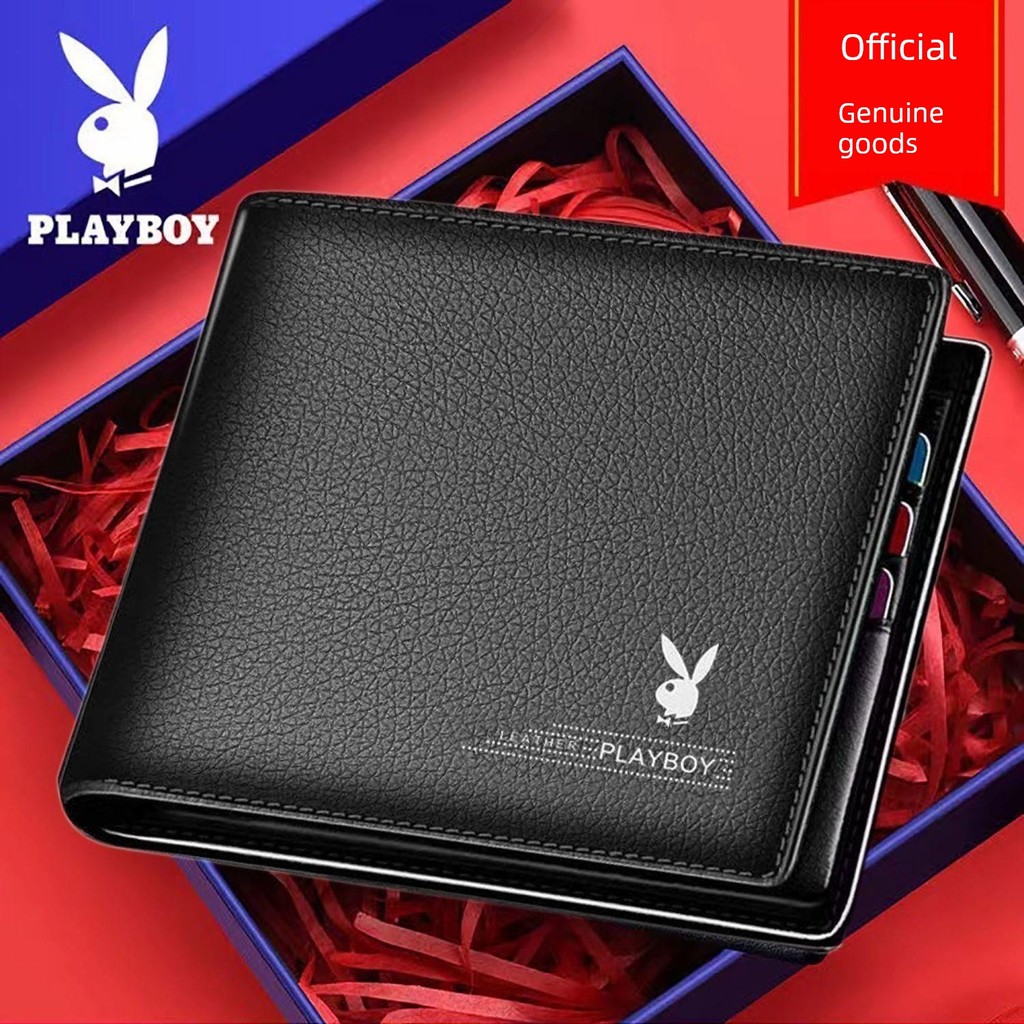 ví tiền nam ví tiền nam học sinh Playboy Họa Tiết Ví Nam Ví Ngắn Ví Ví Đựng Tiền Xu Chính Hãng Bé Tr