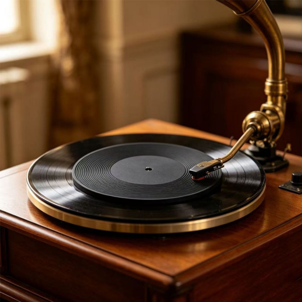Vinyl Player Thảm nỉ Bàn Xoay Đĩa Thảm Trượt Dày Đặc Thu Nhỏ Vinyl Vinyl Mềm Cho Người Sở Thích, Nhà