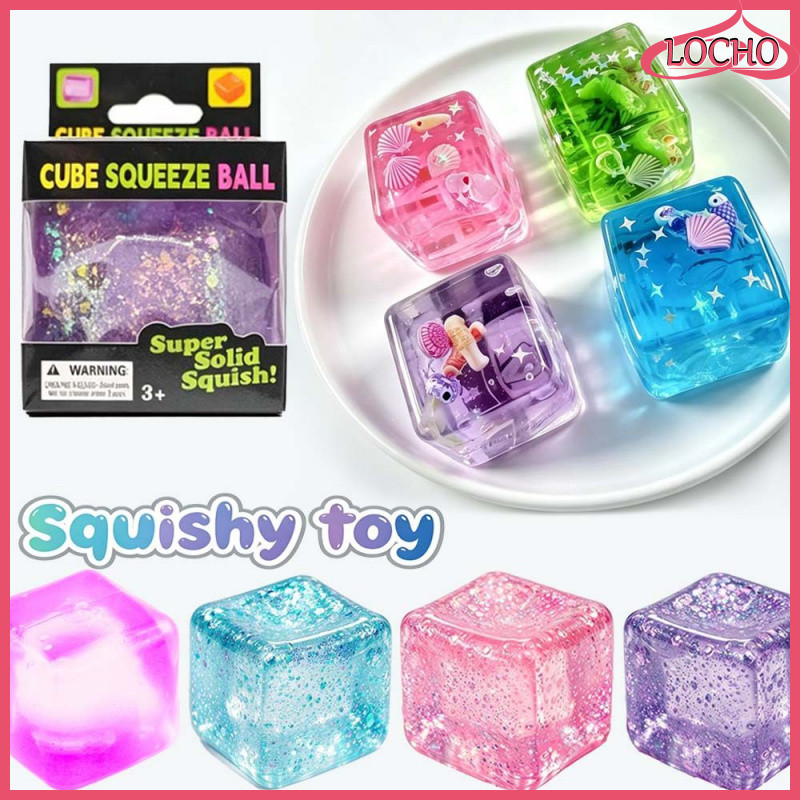 Cube Squishy Đồ Chơi Needoh Ice Cube Squishy Ocean Cube Squishy Mới Lạ Lo Âu Giảm Túi Đồ Chơi