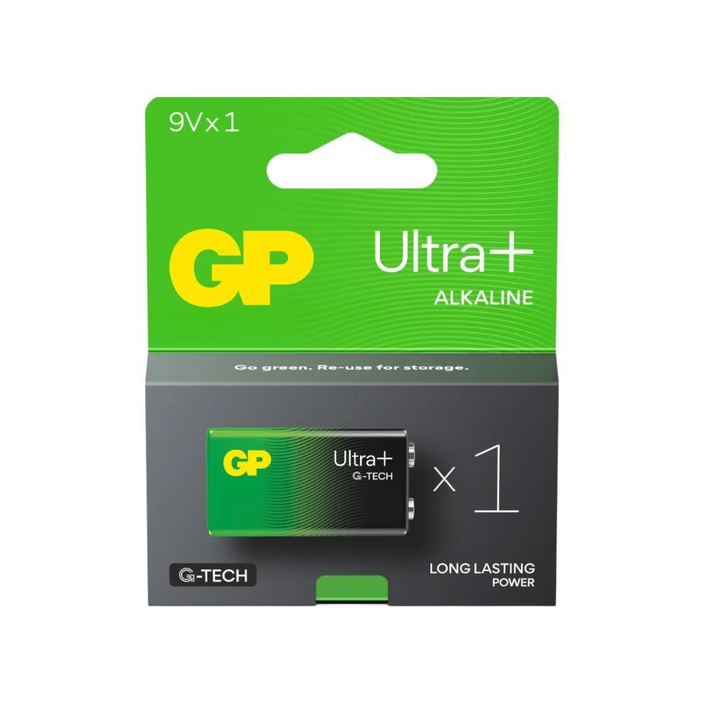 Pin 9V GP ULTRA + cao cấp Alkaline 1604A 6LF22 6LR61 6LP3146 MN1604