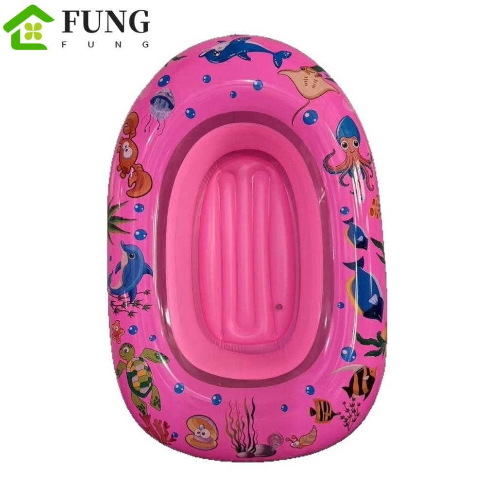FUNG Bơm Hơi Trẻ Em Kayak, Di Động Thiết Kế Vui Vẻ Thuyền Kayak Bơm Hơi, Đồ Chơi Nước Trẻ Em Cấu Trú