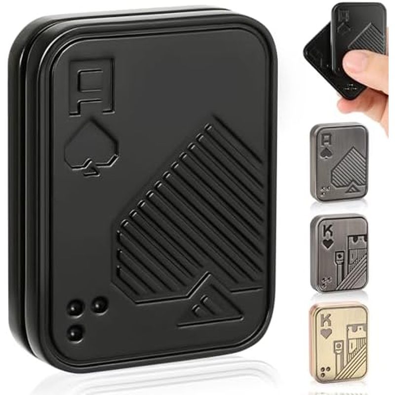 Fidget Slider, Poker Push Card, Fidget Toys Người lớn, Fidget Clicker | Đồ chơi thẻ kim loại, Đồ chơ