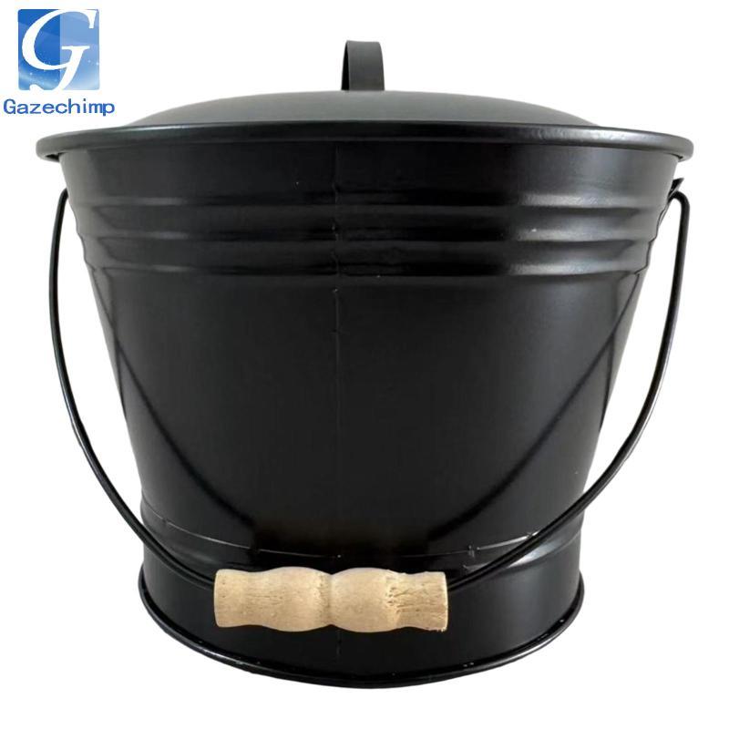 Xô tro lò sưởi Gazechimp, đa năng, chịu nhiệt, Xô than, Dụng cụ lò sưởi cho bếp đốt gỗ, nướng
