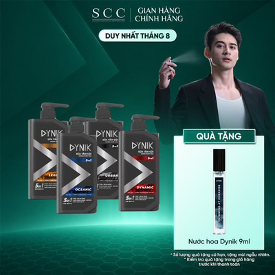 Sữa Tắm Gội Toàn Thân Cho Nam Dynik 5in1 650g - Hương Nước Hoa Cao Cấp, Giúp Kháng Khuẩn & Khử Mùi