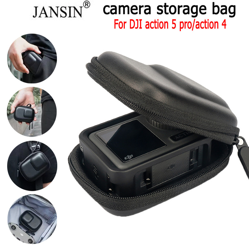 jansin Dành cho dji action 5 pro action 4 Hộp đựng di động Túi phụ kiện Gimbal cầm tay