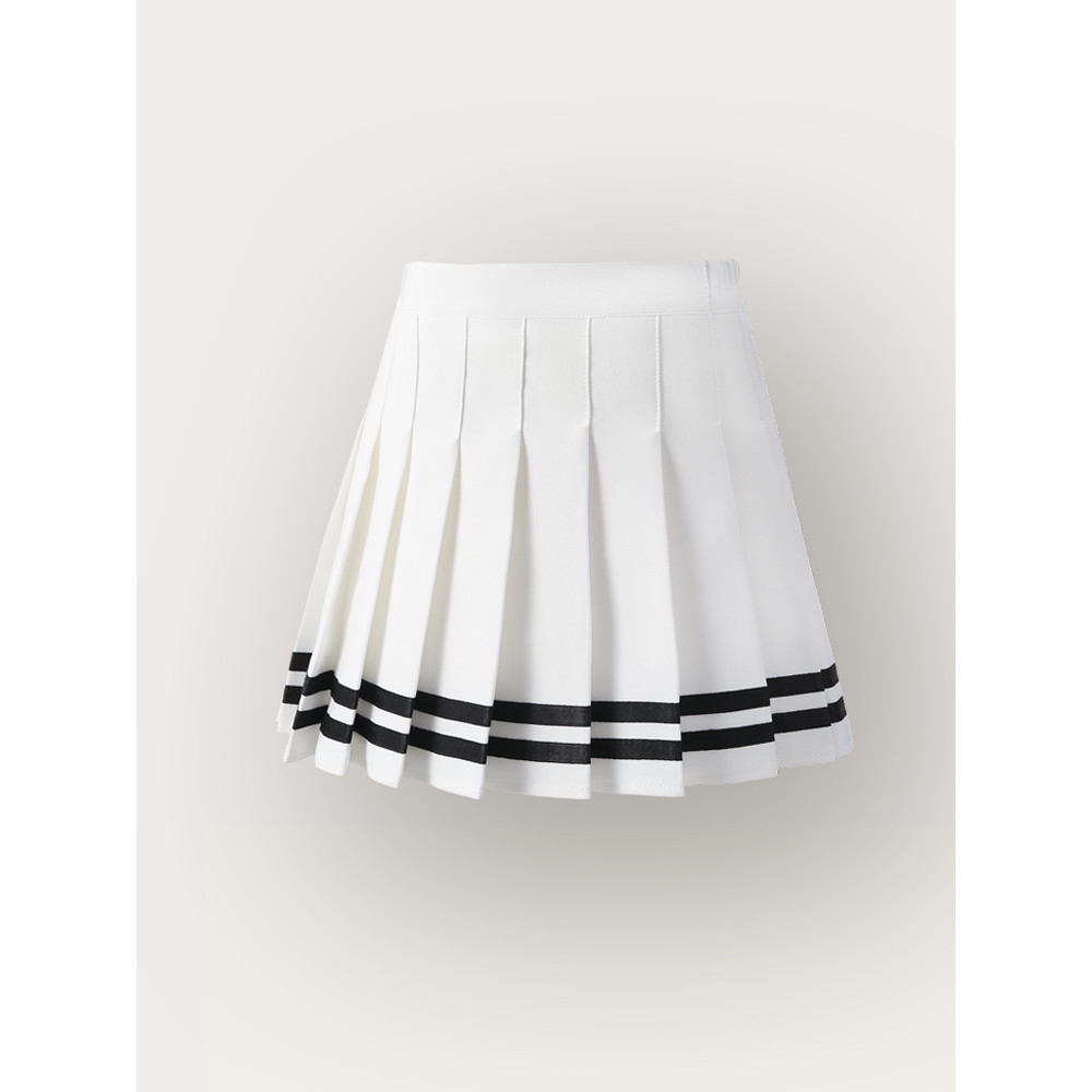 Váy Xếp Ly Bé Gái Váy Nửa Chiều Dài Giữa Lớn Trẻ Em Trẻ Em Váy Trẻ Em Mùa Hè 2026 Phong Cách Preppy 