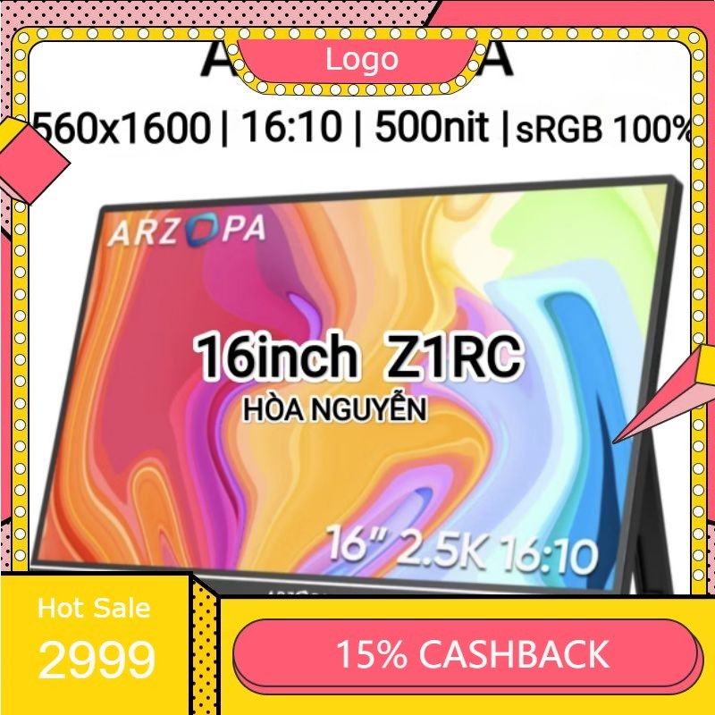 Màn di động chính hãng ARZOPA 60hz 144hz BẢO HÀNH 6 THÁNG