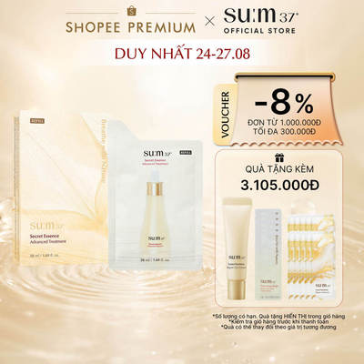 [SU:M37 OFFICIAL][Túi Refill] Nước thần chống lão hoá sớm thế hệ mới Secret Essence Advanced Treatment 50ml