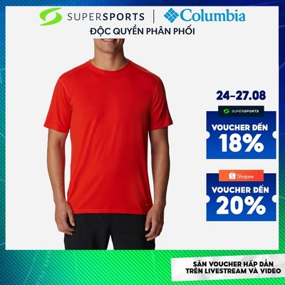 Áo Thun Ngắn Tay Nam Columbia Endless Trail™ Running Tech - Đỏ  - 2031691839
