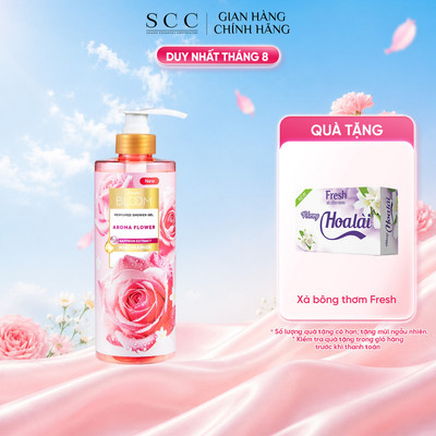 Sữa Tắm Nước Hoa CINDY BLOOM Aroma Flower Hương Thơm Ngọt Ngào, Nữ Tính, Làm Sạch Dịu Nhẹ Chai 640g