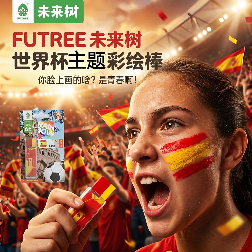 Future Tree World Cup Face Paint Stick Eight National Set Ball Fan Face Color Child Safe Wash Nation