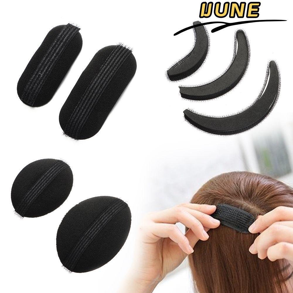 IJUNE Puff Hair Head Cushion Sponge Clip Có Thể Tái Sử Dụng Tóc Cô Gái Rễ Miếng Lót