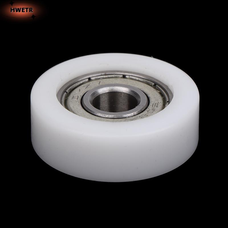 HWETR 1PC 8 * 30 * 10mm Tiêm Đúc Nylon Vòng Bi Bánh Xe Vòng Bi 608 Con Lăn Bánh Xe Tra Đường Sắt Ròn