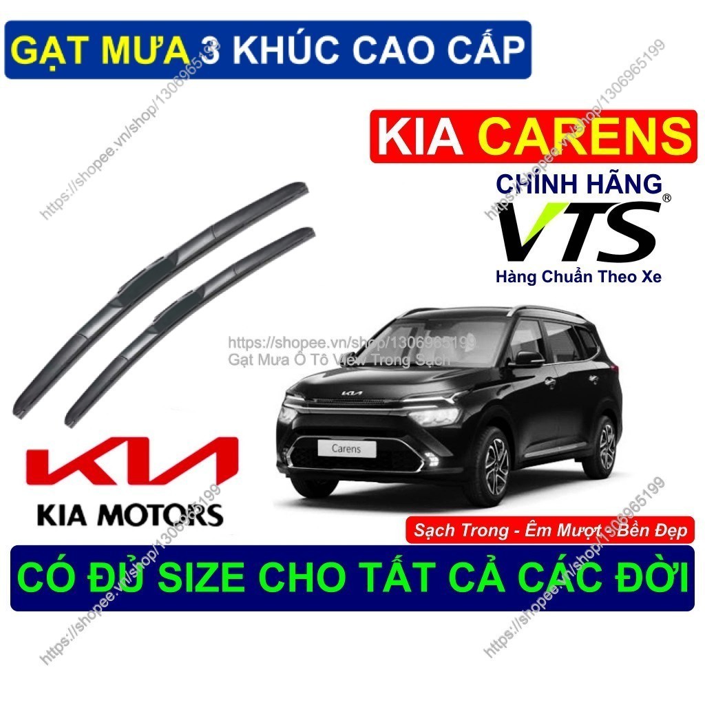 Gạt Mưa 3 Khúc Bền Đẹp Kính Lái KIA CARENS, Cặp Gạt Mưa 3 Khúc Kính Lái KIA CARENS,  KIA CARENS