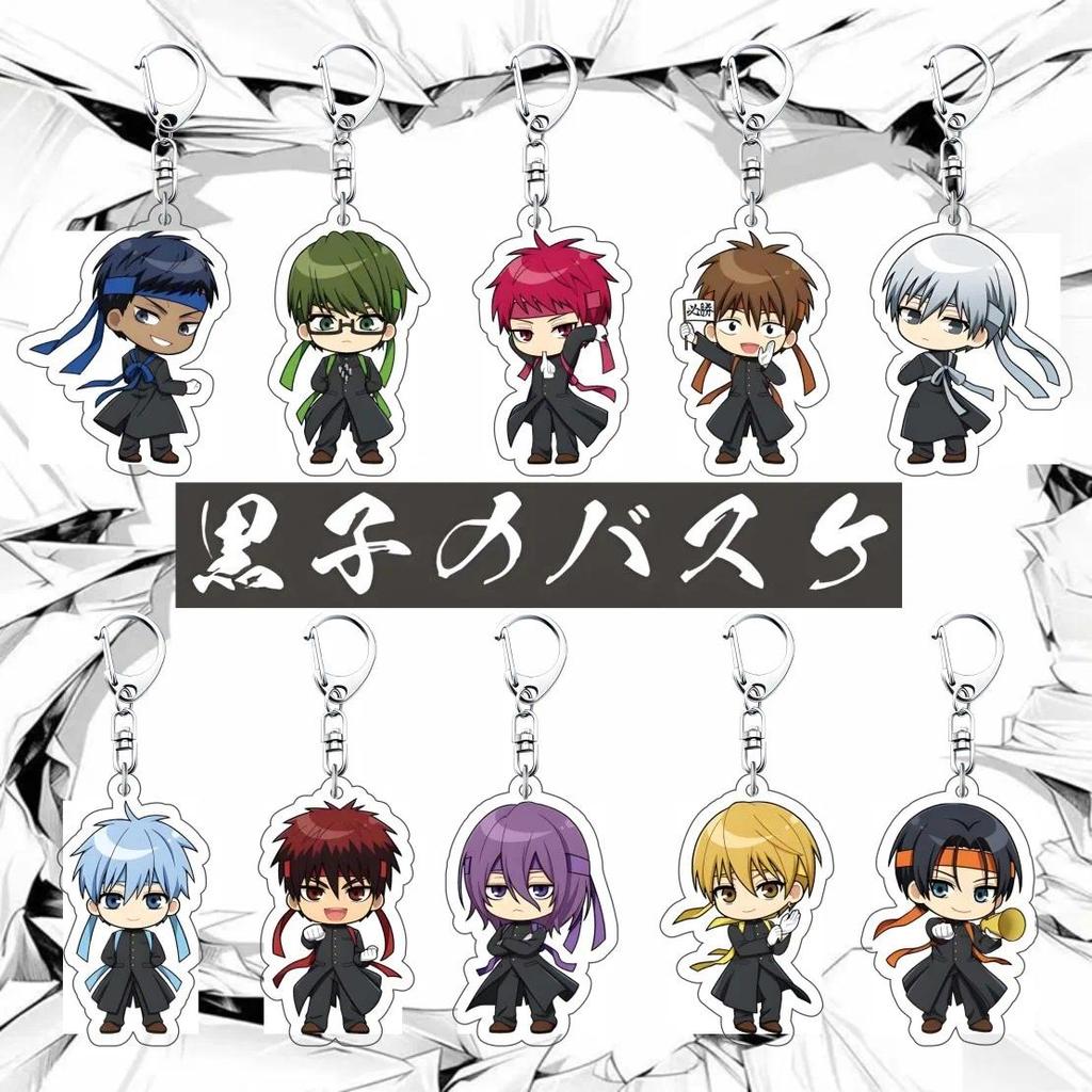 Móc Khoá Anime Kuroko's Basketball 6cm Acrylic Cute Character Taiga Kagami Backpack Charm Car Key