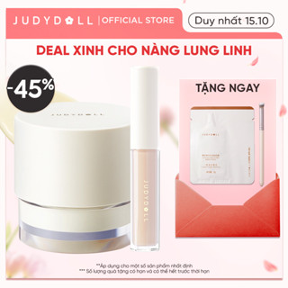 [COMBO 2] Combo Kem Lót Kem Che Khuyết Điểm JUDYDOLL Dưỡng Ẩm Nâng Tone Lâu Trôi Mịn Da Tự Nhiên