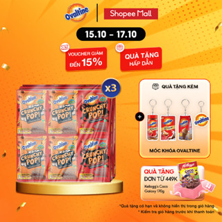 Combo 3 Kẹo rắc Cacao Lúa Mạch Ovaltine Giòn Vị Sô Cô La 8G x 10 Gói