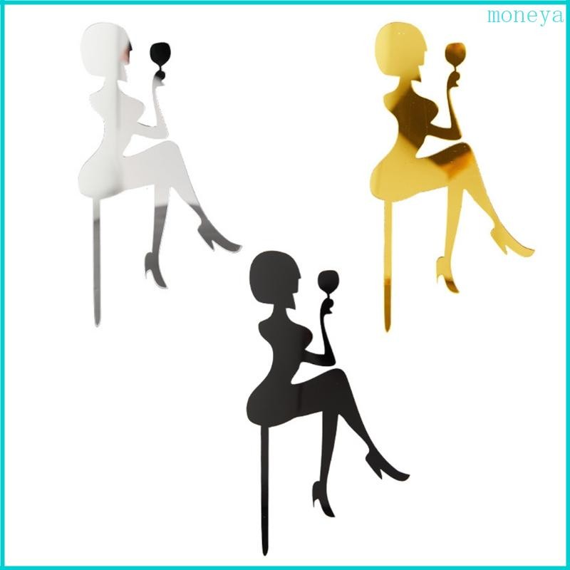 Mya Lady Giày Cao Gót Bánh Topper Acrylic Bánh Topper Tiệc Sinh Nhật Bánh Topper