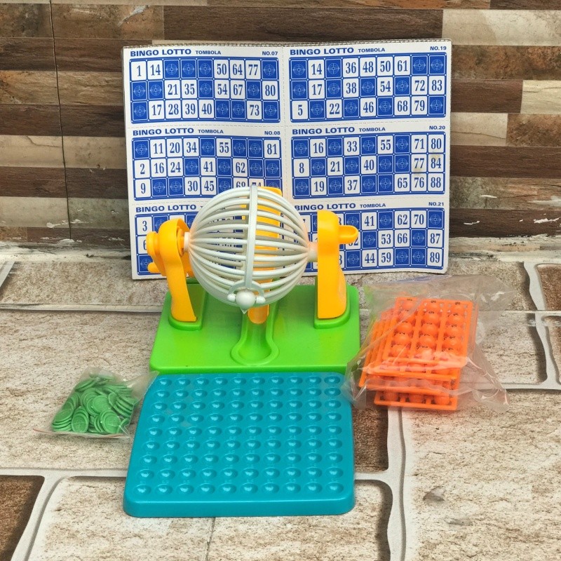 Lồng Cầu Quay Số Bingo Loto 90 Số [MinhTri.Bookstore]