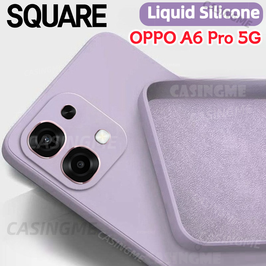 Ốp điện thoại silicon lỏng hình vuông OPPO A6 Pro 5G cho OPPOA6Pro OPPO A6 A 6 A6Pro A6 Pro A6i 4G 5